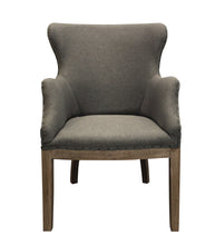 Load image into Gallery viewer, Linen Solid Color Arm Chair - Gray / Natural