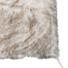 Load image into Gallery viewer, 17" Faux Fur Dining Chair Pads (Set of 2) - Ivory / Brown