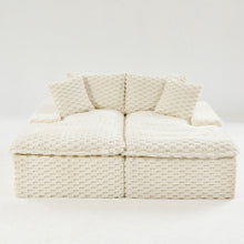 Load image into Gallery viewer, Double Chaise Lounge With Full Compressed Sponge
