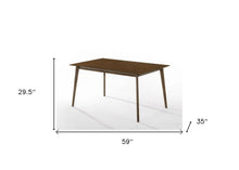 Load image into Gallery viewer, 59" Solid Wood Dining Table - Brown