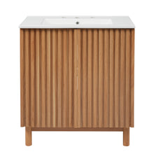 Load image into Gallery viewer, Traditional Bathroom Vanity With Ceramic Sink