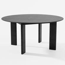 Load image into Gallery viewer, 58" Solid Wood Round Top Dining Table - Black