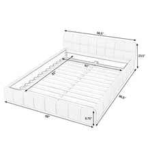 Load image into Gallery viewer, Modern Platform Bed Frame With Thick Fabric