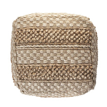 Load image into Gallery viewer, Jute Ottoman Square - Tan
