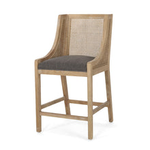 Load image into Gallery viewer, French Country Fabric Upholstered Counter Stools (Set of 2)