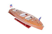 Load image into Gallery viewer, Hand Painted Model Boat Tabletop Sculpture (401867) - Brown