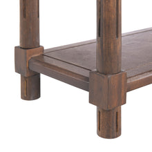 Load image into Gallery viewer, Narrow Side End Tables With Shelf (Set of 2) - Chestnut