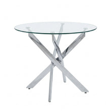 Load image into Gallery viewer, Round Dining, Kitchen Table For Dining Room - Chrome