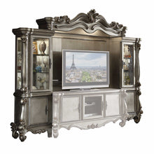 Load image into Gallery viewer, Solid Wood Floating Mount Entertainment Center - Platinum