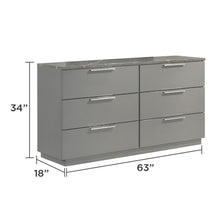Load image into Gallery viewer, Elara - Dresser With Spacious Drawers - Gray
