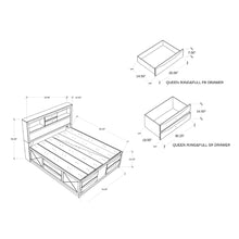 Load image into Gallery viewer, Lucille - Bed With Storage And Bookcase Headboard