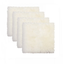 Load image into Gallery viewer, 17" X 17" Wool Solid Color Chair Pads (Set of 4) - Natural
