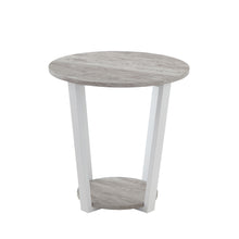 Load image into Gallery viewer, Elysian - Contemporary Round End Table With Shelf - Gray