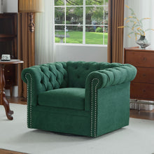 Load image into Gallery viewer, Chesterfield Style Swivel Club Chair With Button Tufted