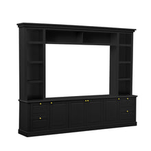 Load image into Gallery viewer, All-In-One TV Stand With Bookcase For TVs Up To 70"