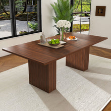 Load image into Gallery viewer, Rectangular Dining Table With Storage Base - Walnut
