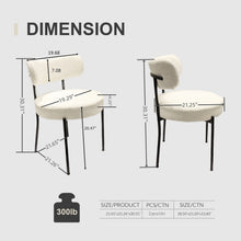 Load image into Gallery viewer, Mid-Century Modern Dining Chair With Curved Backrest
