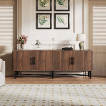 Load image into Gallery viewer, 4 Door TV Cabinet, 2 Storage Spaces, Adjustable Shelves