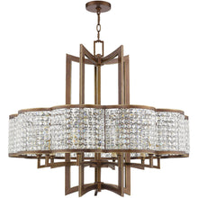 Load image into Gallery viewer, 30" Ten Light Dimmable Chandelier With Shades - Bronze