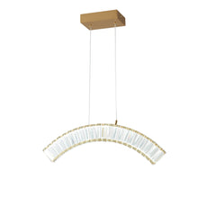 Load image into Gallery viewer, Metal LED Dimmable Chandelier - Clear / Gold