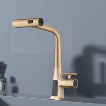 Load image into Gallery viewer, Waterfall Kitchen Faucet With Temperature Display And Pull Down Sprayer
