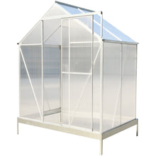 Load image into Gallery viewer, Polycarbonate house, Heavy Duty Outdoor Aluminum Walk-In House Kit With Rain Gutter, Vent And Door For Backyard Garden