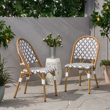 Load image into Gallery viewer, Chic French Bistro Chair With Durable Rattan And Aluminum Frame