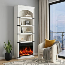 Load image into Gallery viewer, Four Tier USB Bookcase - White