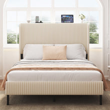 Load image into Gallery viewer, Platform Bed With Metal Frame And Charging Station
