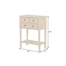 Load image into Gallery viewer, Console Table With Shelf Three Drawers - Beige