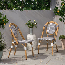 Load image into Gallery viewer, Outdoor Rattan And Aluminum French Bistro Chair Set