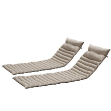 Load image into Gallery viewer, 2 Piece Outdoor Chaise Lounge Chair Cushion Set