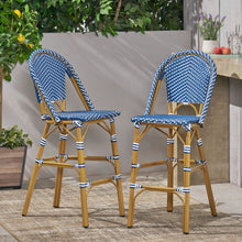 Load image into Gallery viewer, Outdoor Pe Rattan French Barstool Set
