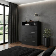 Load image into Gallery viewer, Four Drawer Dresser (737988) - Black