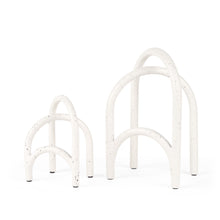 Load image into Gallery viewer, Modern Abstract Tabletop Sculptures (Set of 2) - White