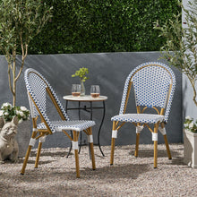 Load image into Gallery viewer, Outdoor Rattan And Aluminum French Bistro Chairs Set