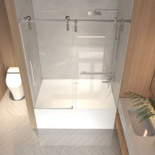 Load image into Gallery viewer, Frameless Sliding Bathtub Door With Frame
