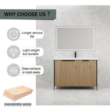 Load image into Gallery viewer, Modern Freestanding Bathroom Vanity With Resin Sink & Soft Close Cabinet Doors