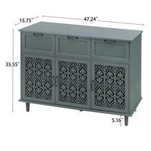 Load image into Gallery viewer, 3 Door 3 Drawer Elegant Cabinet