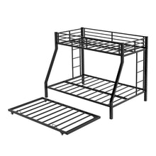 Load image into Gallery viewer, Bunk Bed For Kids, Convertible Frame With Ladders & Guardrail