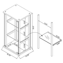 Load image into Gallery viewer, Callie - 3 Shelf Curio Cabinet - Black
