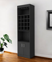 Load image into Gallery viewer, Bar Cabinet With Eighteen Shelves - Black