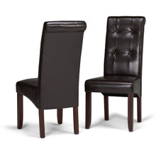Load image into Gallery viewer, Wood Dining Parsons Chairs (Set of 2) - Brown