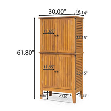 Load image into Gallery viewer, Kedzie - Acacia Wood Cabinet - Teak