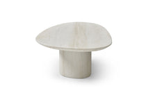 Load image into Gallery viewer, Marble Oval Pedestal Coffee Table - Beige
