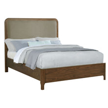 Load image into Gallery viewer, Verona - Queen Upholstered Panel Bed - Walnut