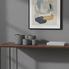 Load image into Gallery viewer, Geometric Round Pot Planters (Set of 4) - Gray