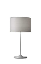 Load image into Gallery viewer, Metal Table Lamp - White On White
