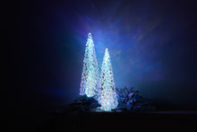 Load image into Gallery viewer, Plastic Trees Tabletop Sculpture With LED (633898) - White / Blue / Pink