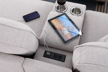 Load image into Gallery viewer, Jessica - Sectional Sofa With Ottoman - Light Gray